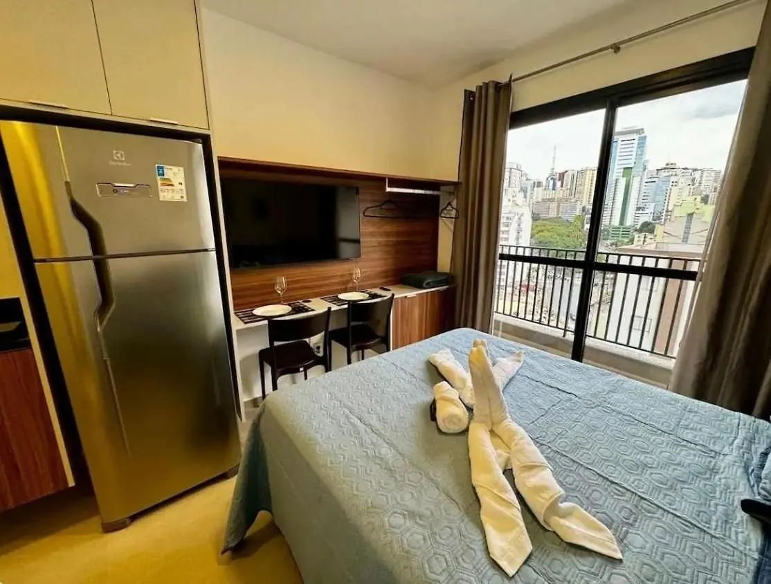 Studio Moderno I Na Bela Vista | Prox. Paulista Sao Paulo Apartment